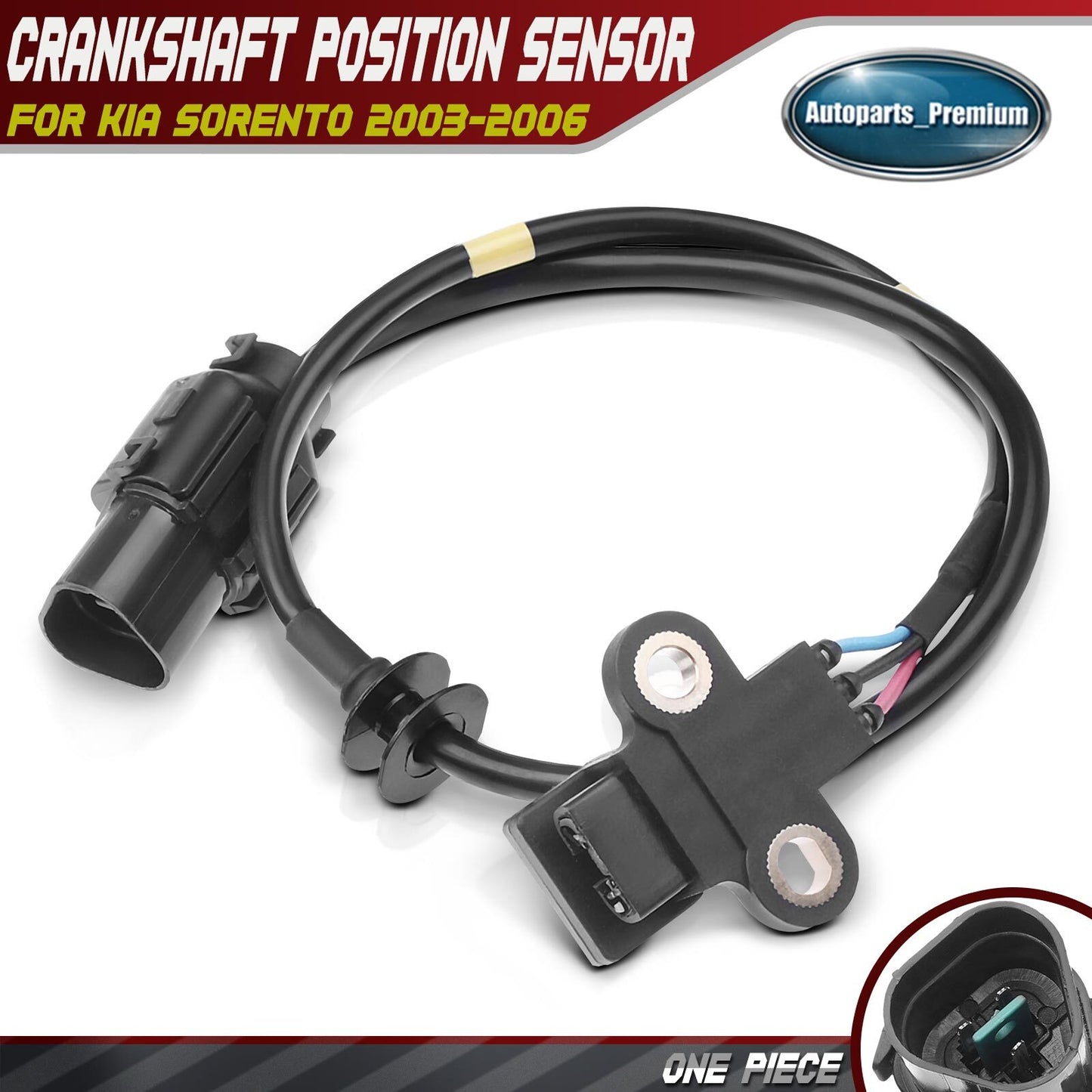 Engine Crankshaft Position Sensor for Kia Sorento Sport Utility V6 3.5L 03-06