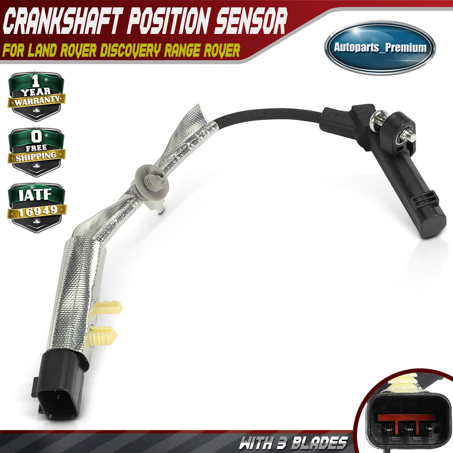 Crankshaft Position Sensor for Land Rover Range Rover 2016-2021 Discovery DIESEL