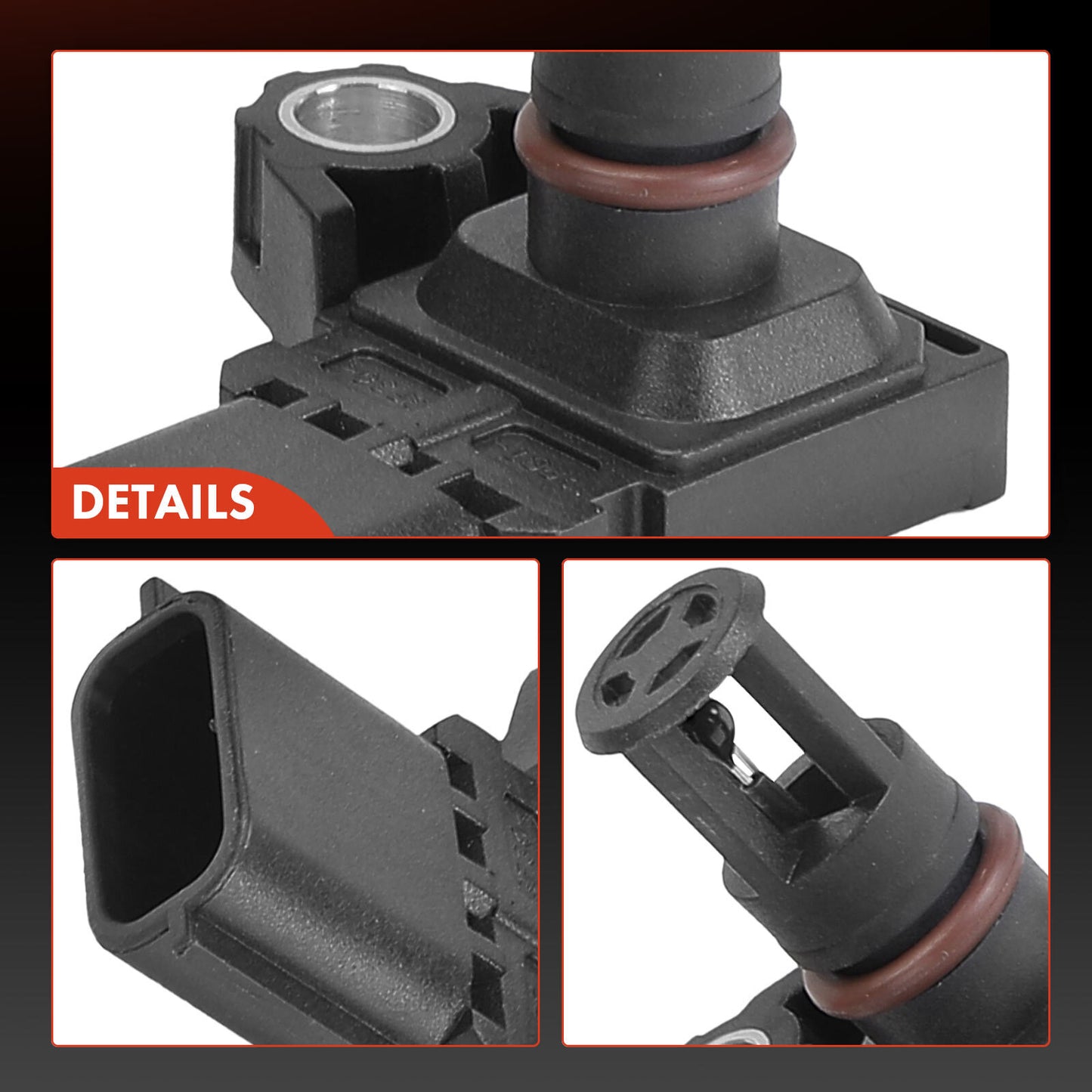 Pressure Sensor with 4 Pin for Jeep JL Wrangler 2018-2020 Infiniti Q50 2016-2017
