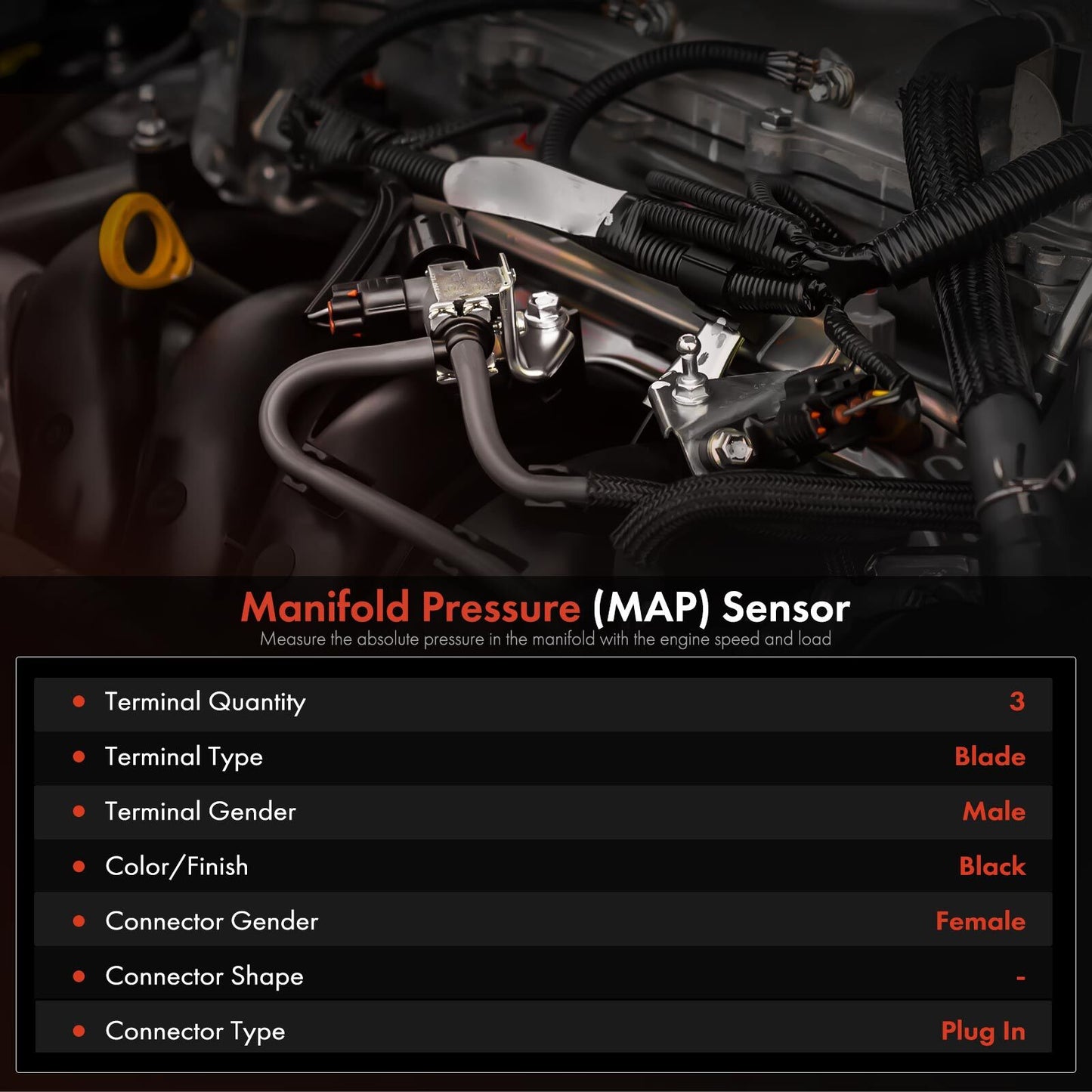 Manifold Pressure (MAP) Sensor for Toyota RAV4 Corolla Lexus IS Subaru Trezia
