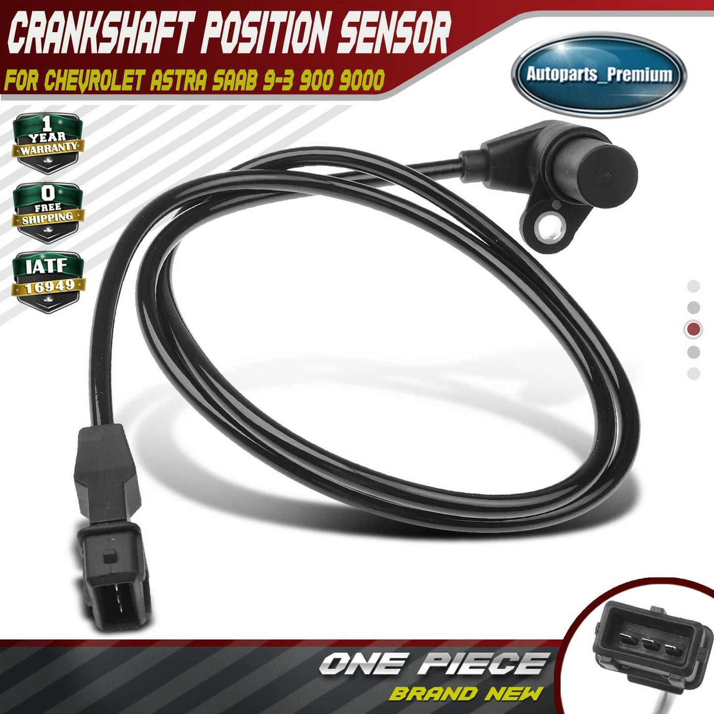 New Crankshaft Position Sensor for Chevrolet Astra 2004-2008 Saab 9-3 900 9000