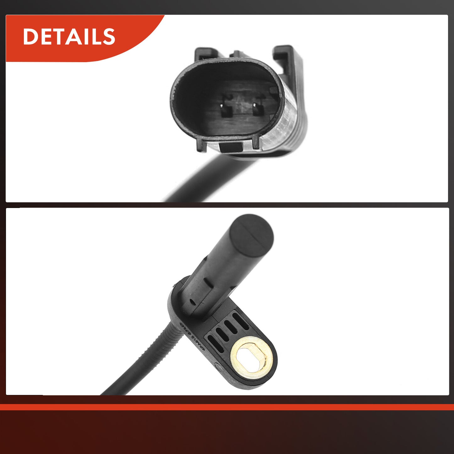 2Pcs Rear Side ABS Wheel Speed Sensor for Mercedes-Benz Sprinter 3500 2010-2018
