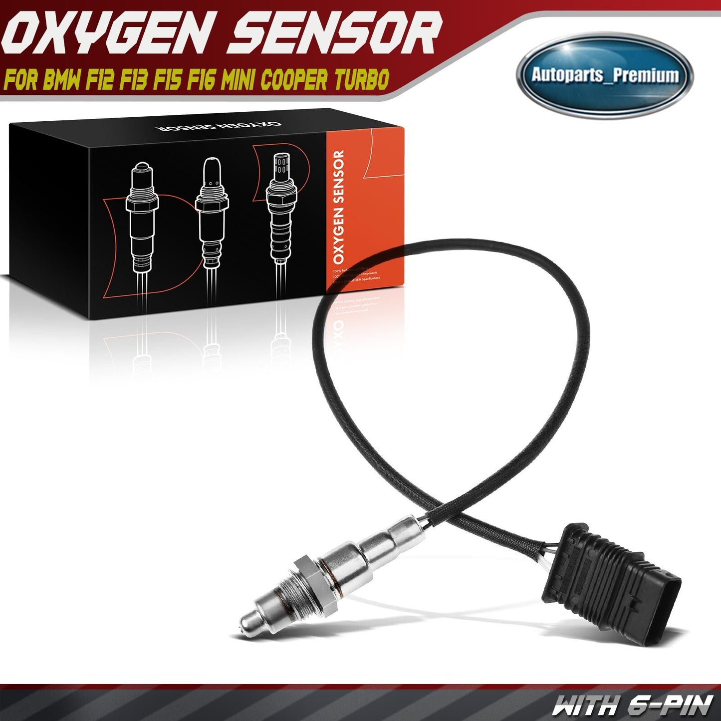 Downstream O2 Oxygen Sensor for BMW F30 F12 F15 335i 14-15 640i X5 Mini Cooper