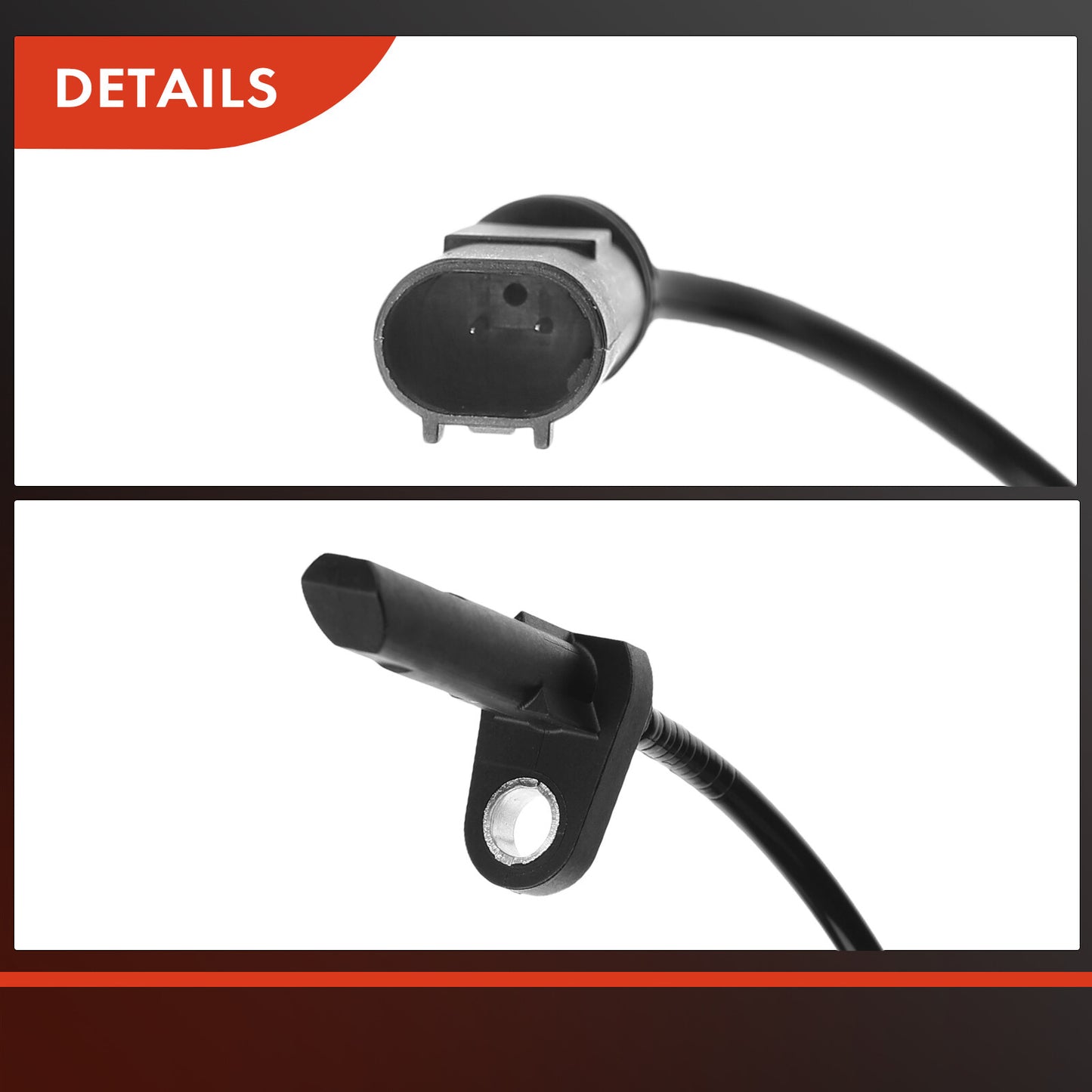 2x Rear ABS Wheel Speed Sensor for BMW F10 528i xDrive 535i F12/F13 640i 2-Pin