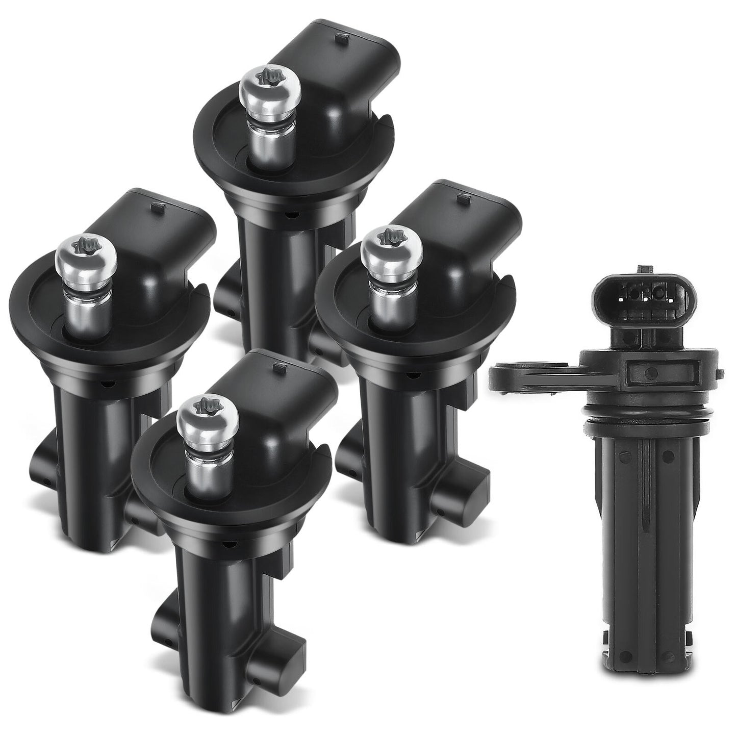 4x Camshaft & 1x Crankshaft Position Sensor for Dodge Challenger Charger Jeep