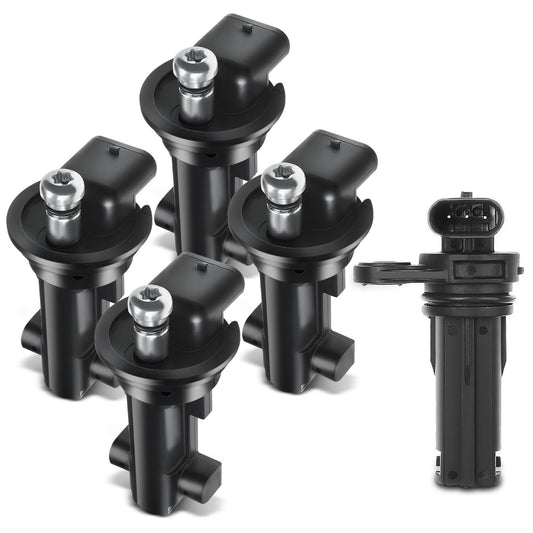4x Camshaft & 1x Crankshaft Position Sensor for Dodge Challenger Charger Jeep