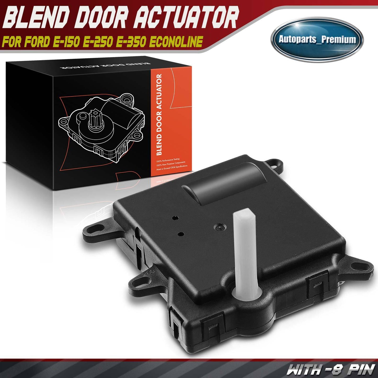 HVAC Heater Blend Door Actuator for Ford E-150 E-250 E-350 Econoline Windstar