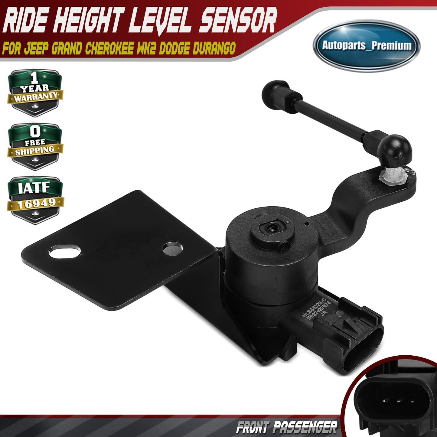 Front Right Ride Height Sensor for Jeep Grand Cherokee WK2 16-21 Dodge Durango