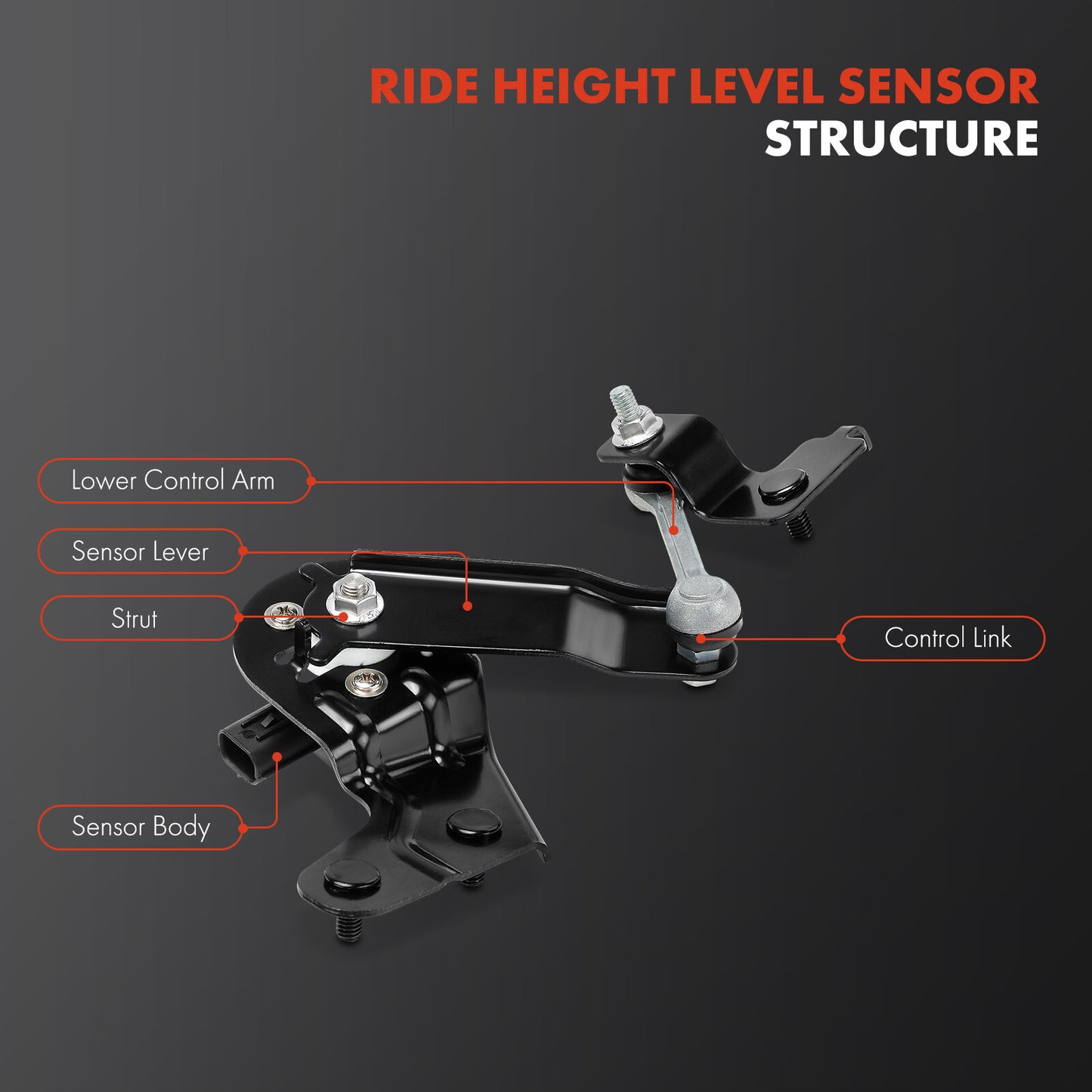 Rear Driver Side Ride Height Level Sensor for Subaru Legacy Outback 2015-2016