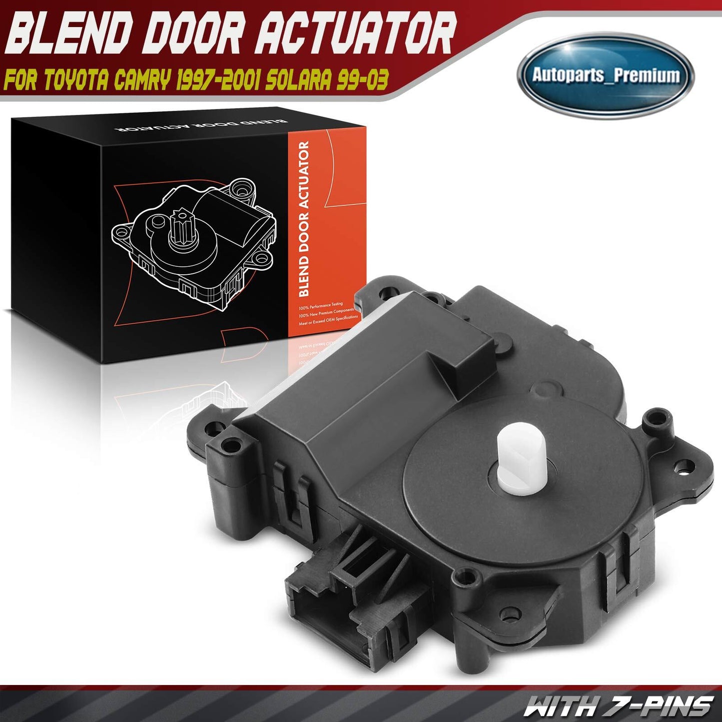 HVAC Blend Door Actuator for Toyota Camry 1997-2001 Solara 1999-2003 Mode Main
