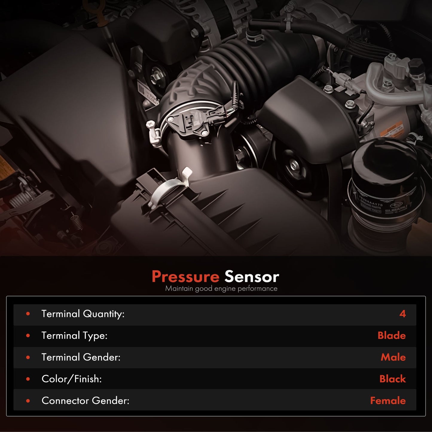 Manifold Absolute Pressure Sensor for Land Rover Range Rover 2006-2009 Jaguar XF