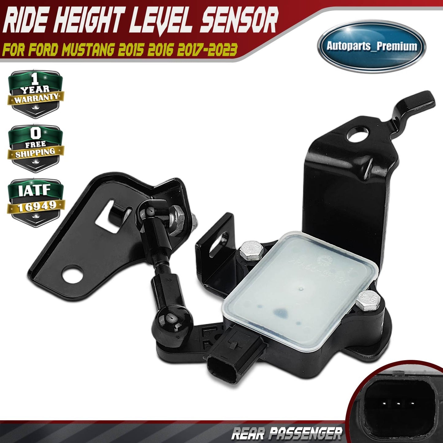 Rear Right Headlight Suspension Level Sensor Assembly for Ford Mustang 2015-2023