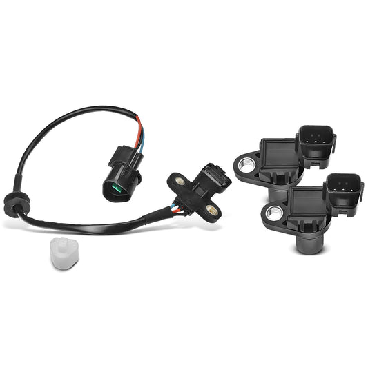 2x Camshaft & 1x Crankshaft Position Sensor for Mitsubishi Lancer 2005-2006 DOHC
