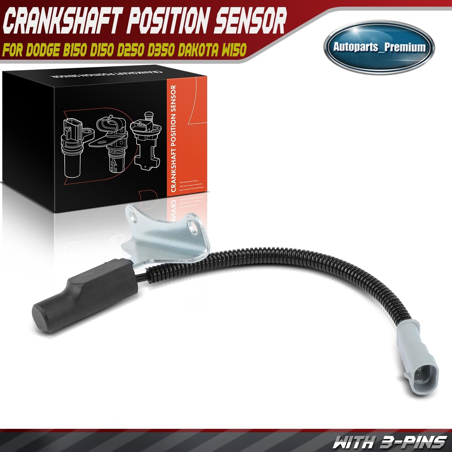 Crankshaft Position Sensor for Dodge B150 D150 D250 D350 Dakota Ramcharger W150