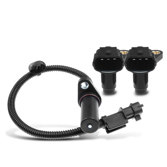 2pcs Camshaft & 1pc Crankshaft Position Sensor for Kia Soul 2010-2011 L4 1.6L