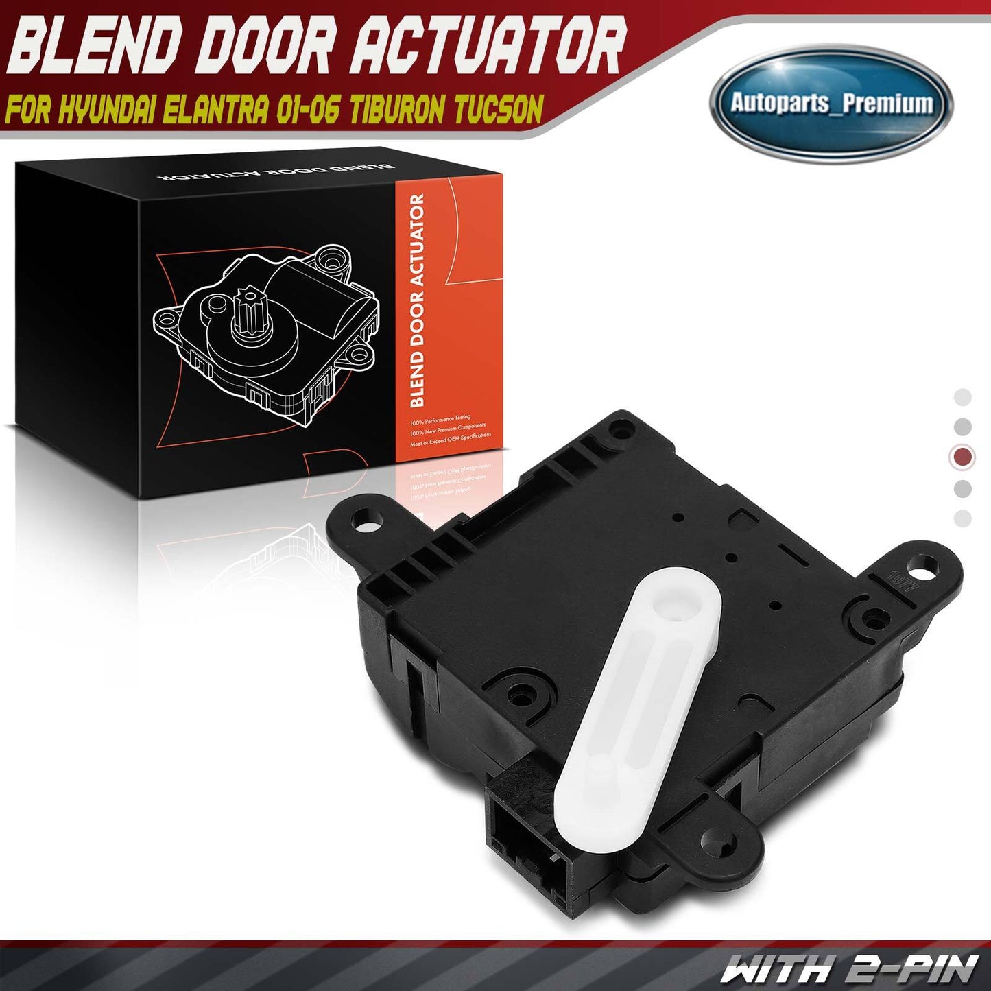 Main Air Inlet HVAC Air Door Actuator for Hyundai Elantra 01-06 Tiburon Tucson