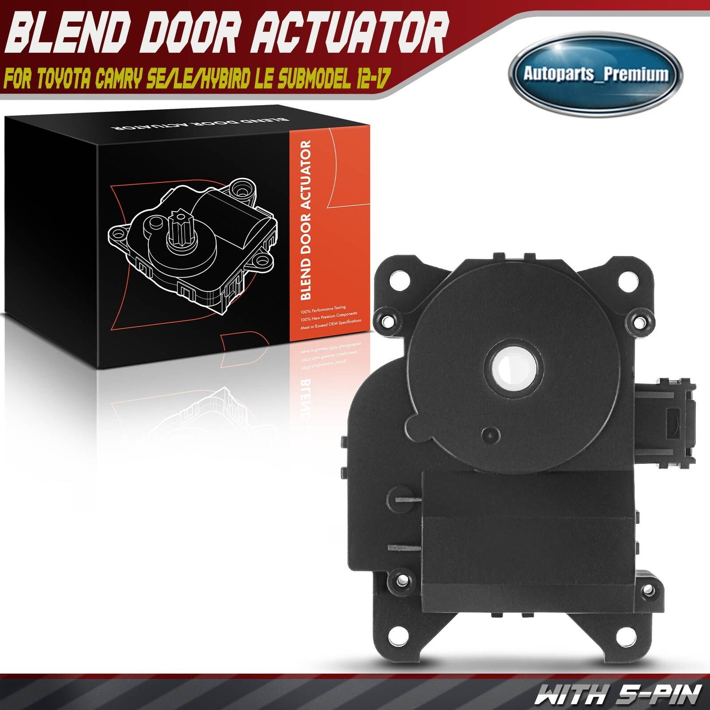 HVAC Heater Blend Air Door Actuator Mode for Toyota Camry 2012-2017 Main 604-953