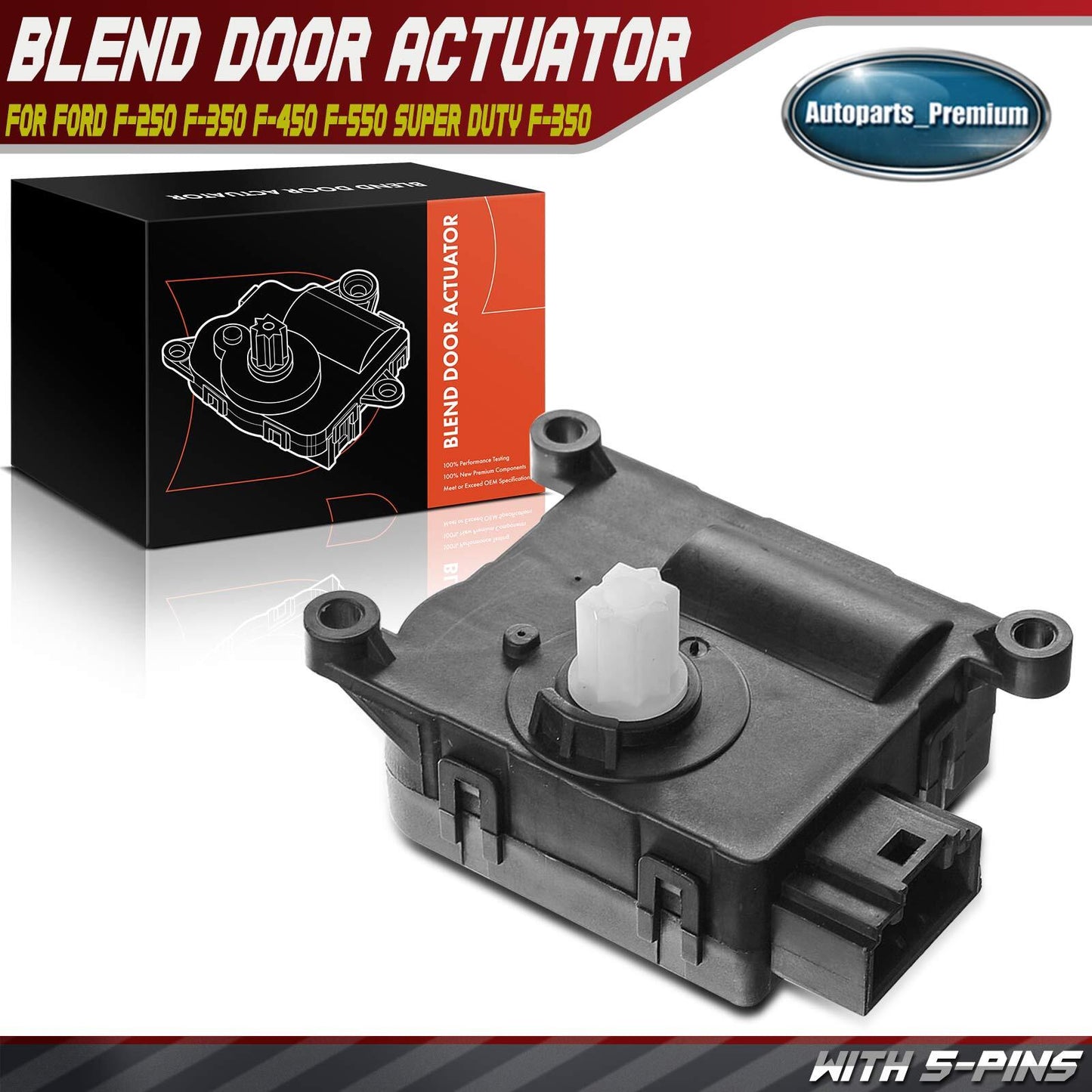 HVAC Heater Blend Air Door Actuator for Ford F-250 F-350 F-450 Super Duty 11-16