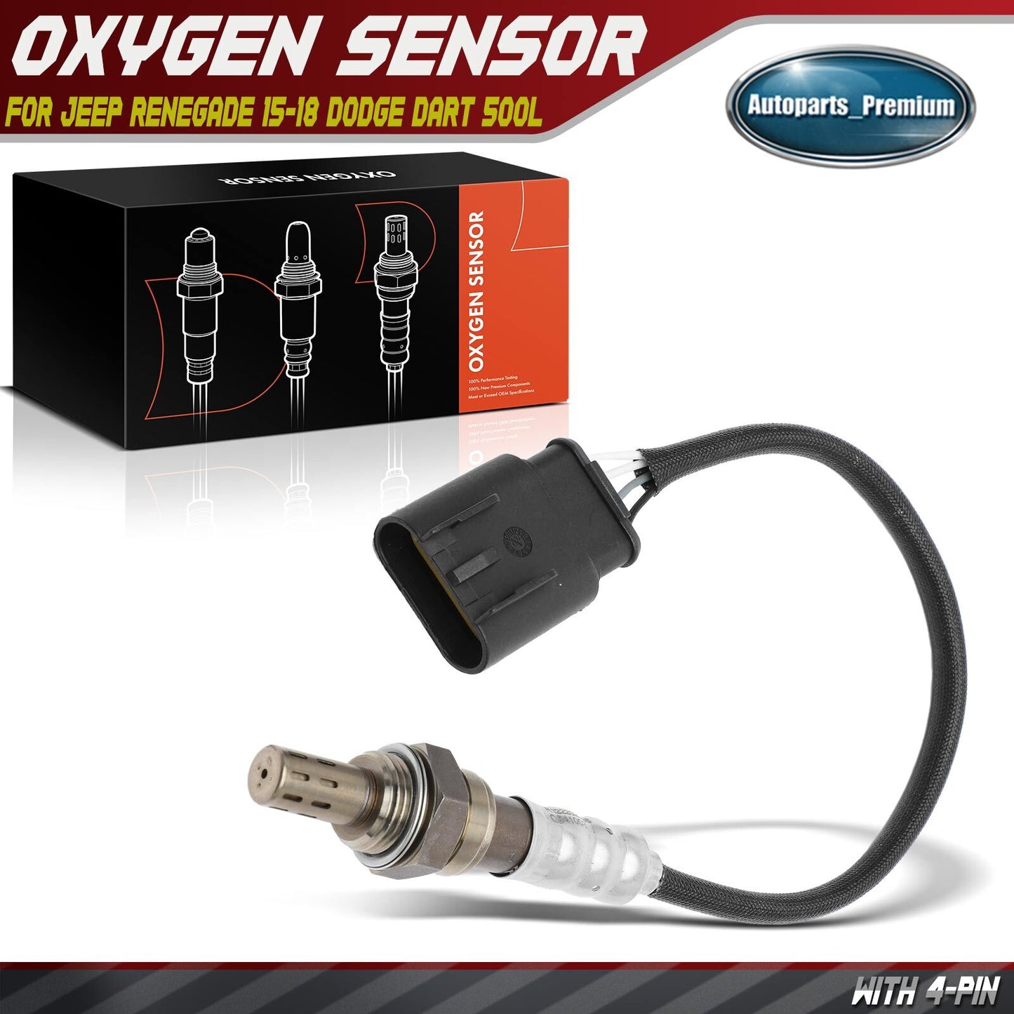 Downstream O2 Oxygen Sensor for Jeep BU Renegade Dodge Dart Fiat 500X 500L 1.4L