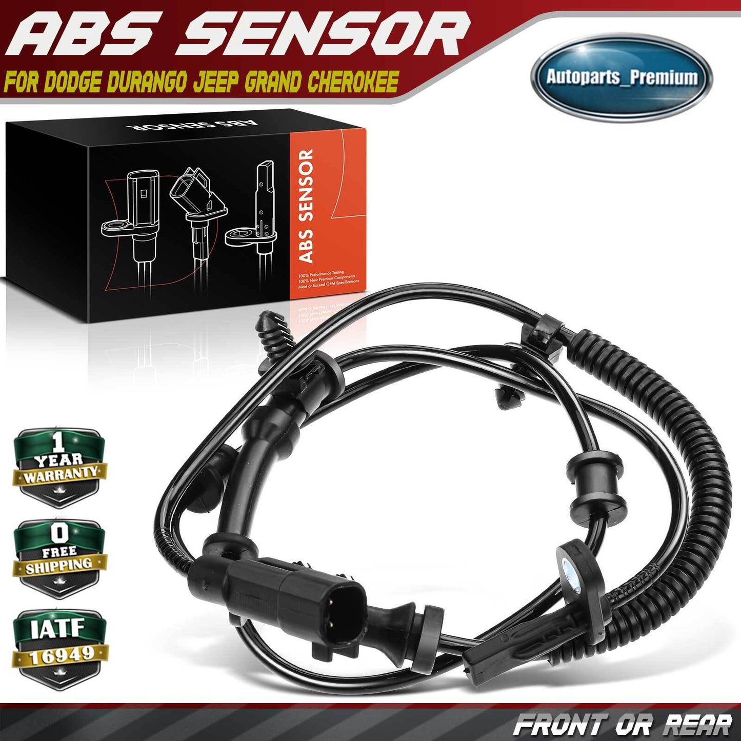 ABS Wheel Speed Sensor for Jeep Grand Cherokee Dodge Durango 11-15