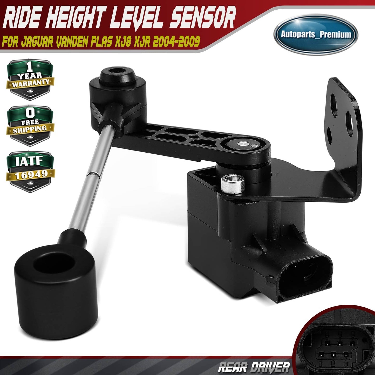 Rear Driver Suspension Ride Height Level Sensor for Jaguar Vanden Plas XJ8 XJR