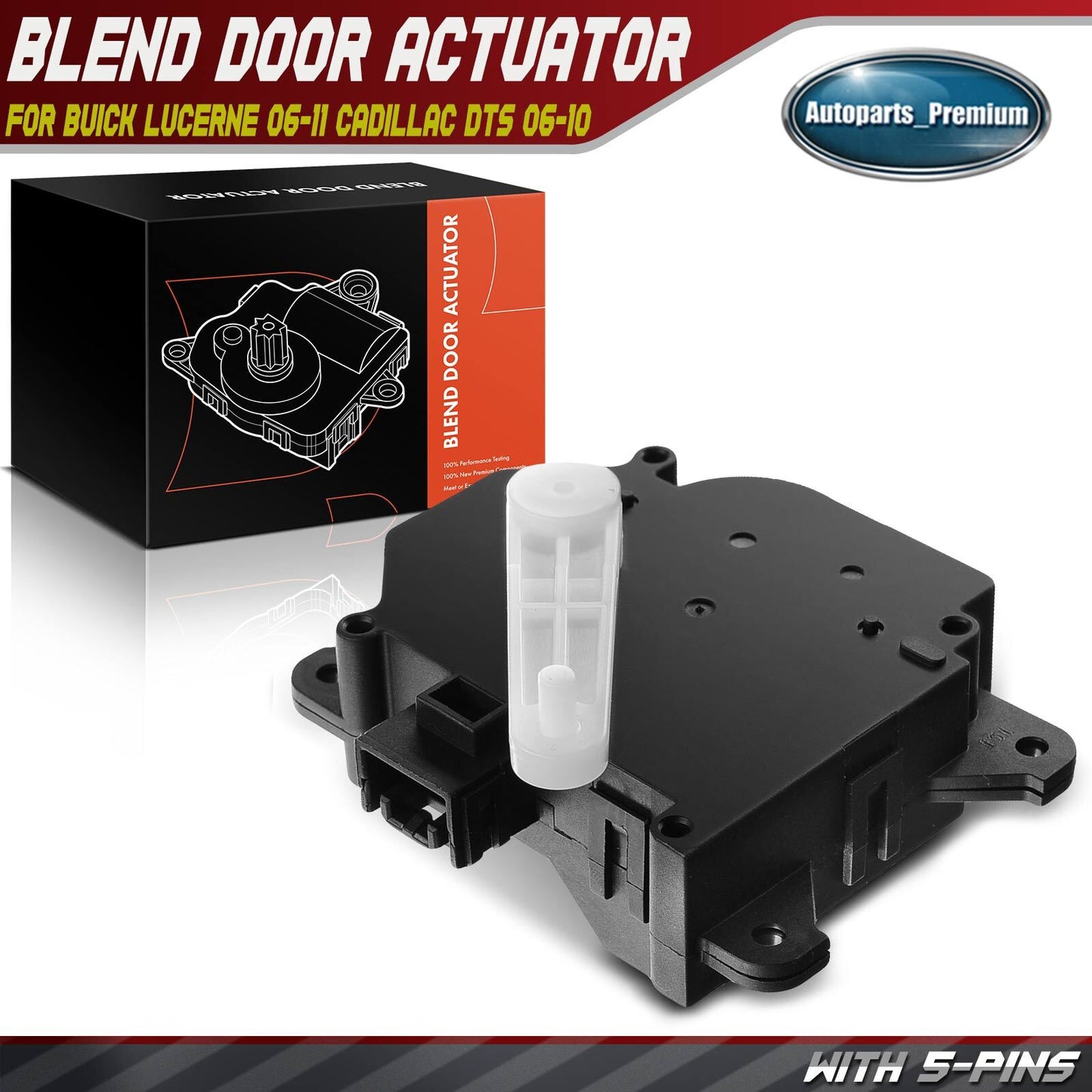 HVAC A/C Heater Blend Air Door Actuator for Buick Lucerne Cadillac DTS 2006-2011