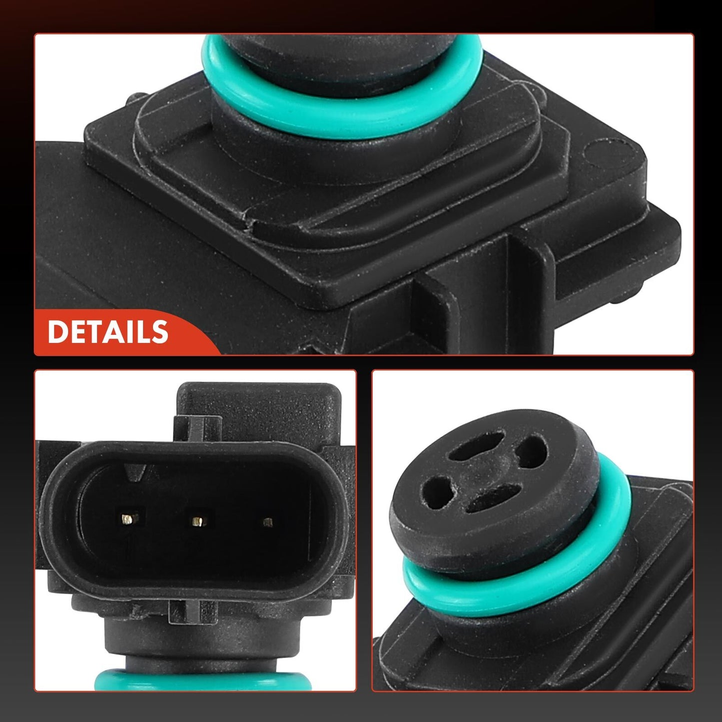 Air Injection Sensor w/ 3-Pin for Volkswagen Golf 2010-2014 Jetta Beetle 12-14