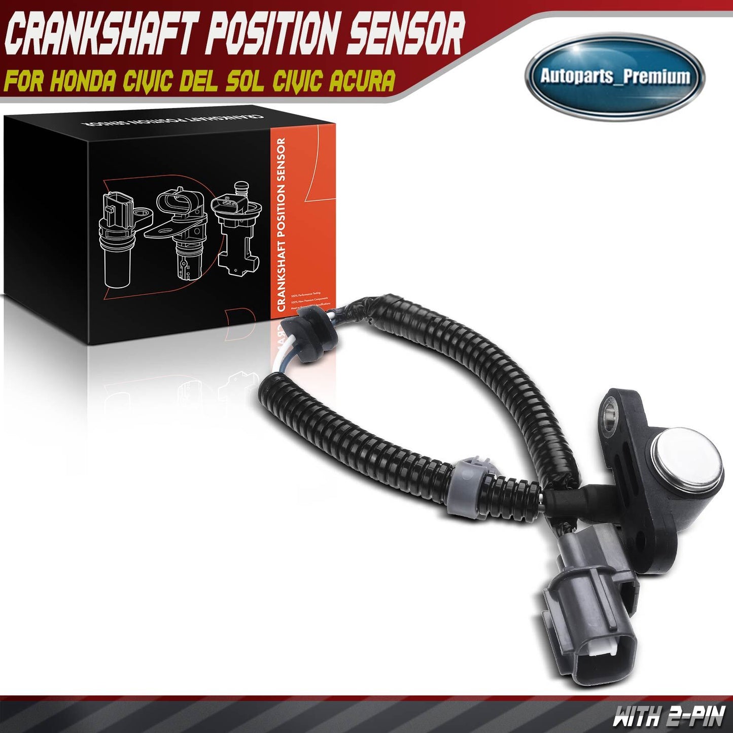 Engine Crankshaft Position Sensor for Honda Civic del Sol Civic Acura 1994-2001