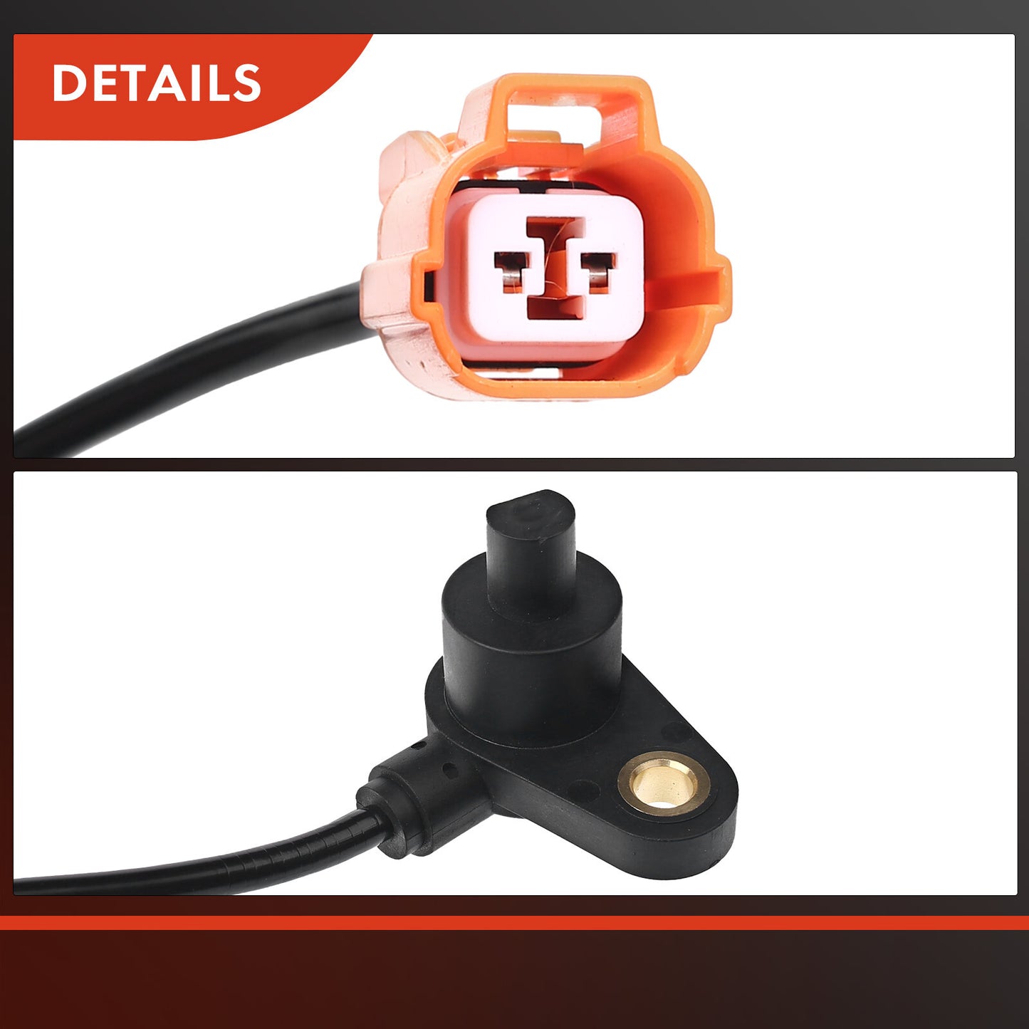 2Pcs Rear ABS Wheel Speed Sensor for Honda Civic 01-03 Acura EL 01-04 RSX 02-04