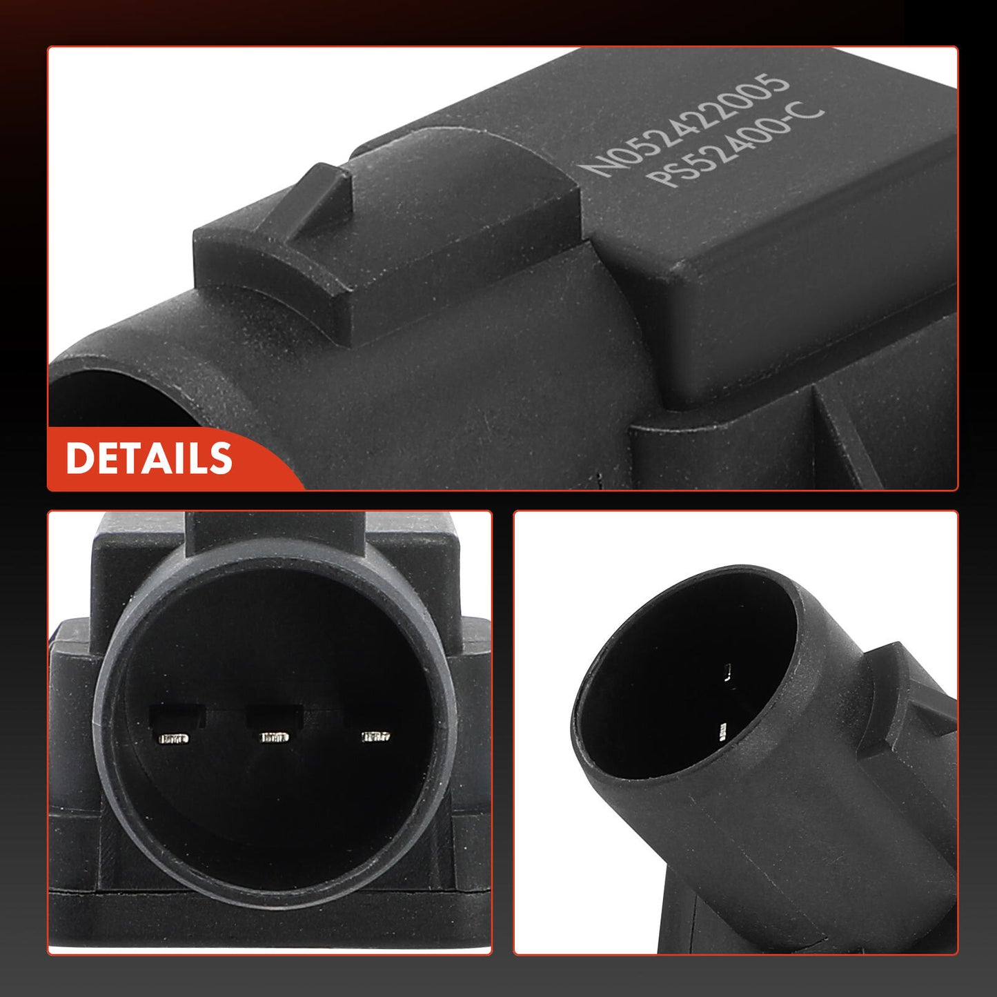 Manifold Pressure (MAP) Sensor w/ 3-Blade for Honda Accord 2000-2002 Acura CL TL