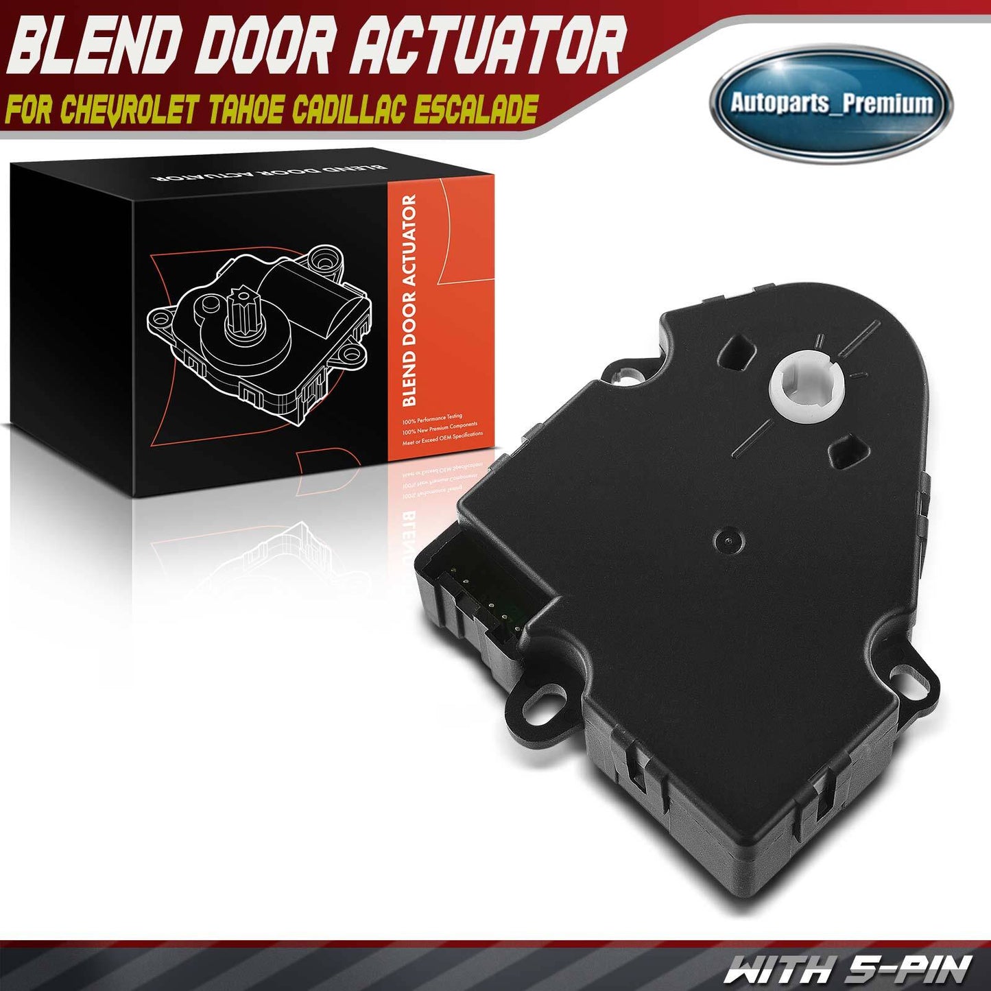 HVAC Heater Air Blend Door Actuator for Cadillac Escalade Chevrolet Tahoe GMC