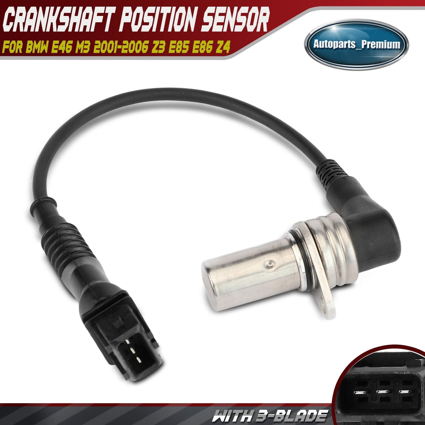 Crankshaft Position Sensor for BMW E46 M3 2001-2006 Z3 E85 E86 Z4 L6 3.0L 3.2L