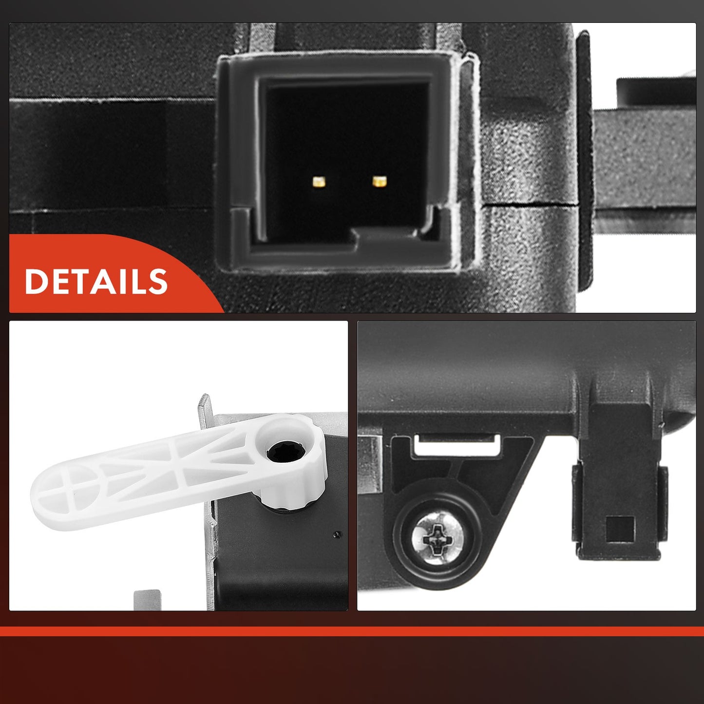 2x HVAC Blend Door Actuator with 2-Blade for Dodge Ram 1500 Ram 2500 Ram 3500