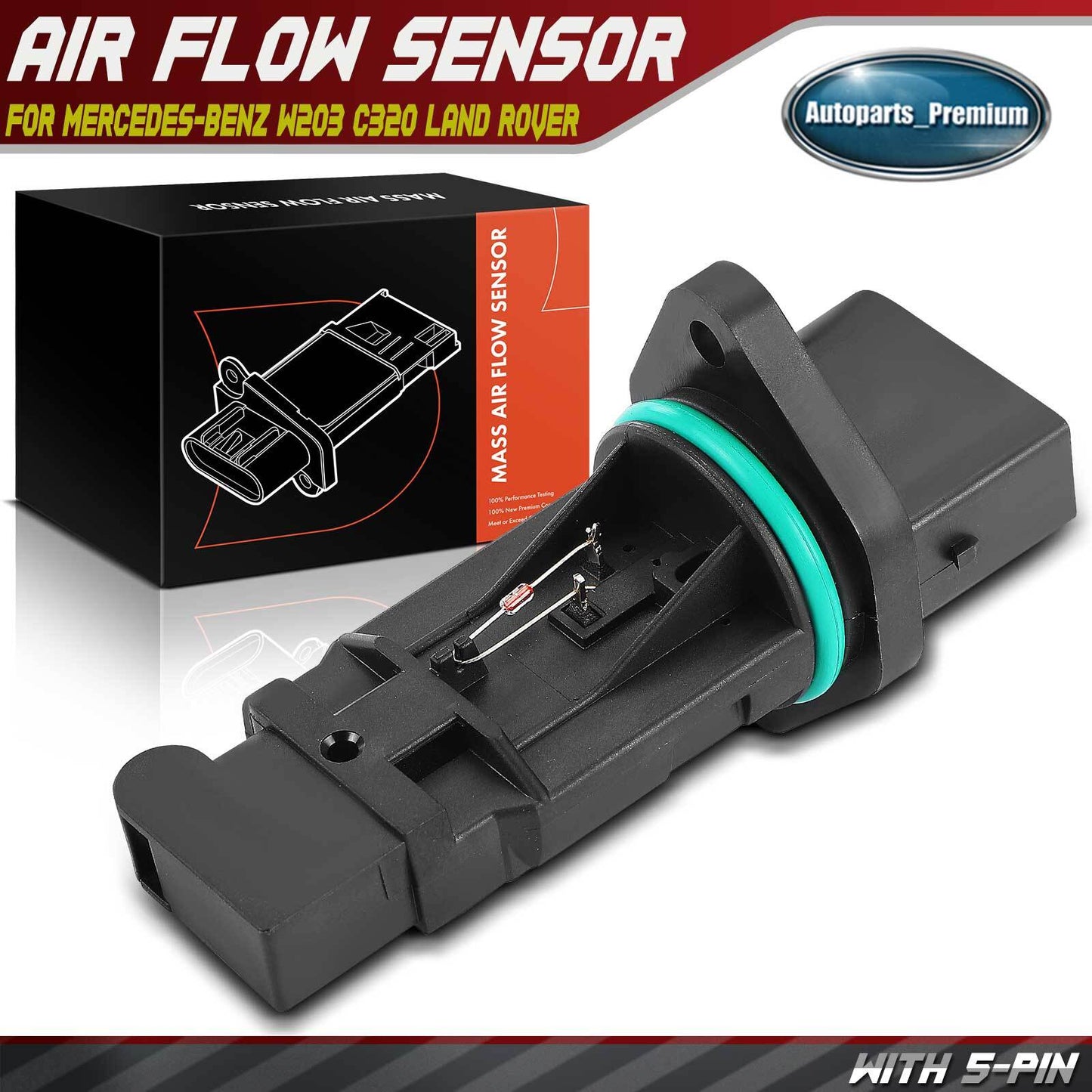 New Mass Air Flow Sensor Assembly for Mercedes-Benz ML320 W163 C320 Land Rover