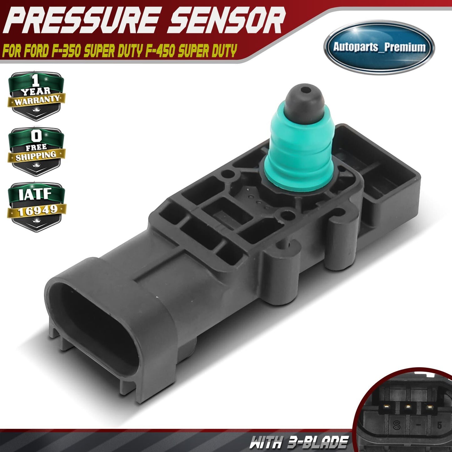 Fuel Pump Tank EVAP Pressure Sensor Switch for Ford F-350 F-450 F-550 Super Duty