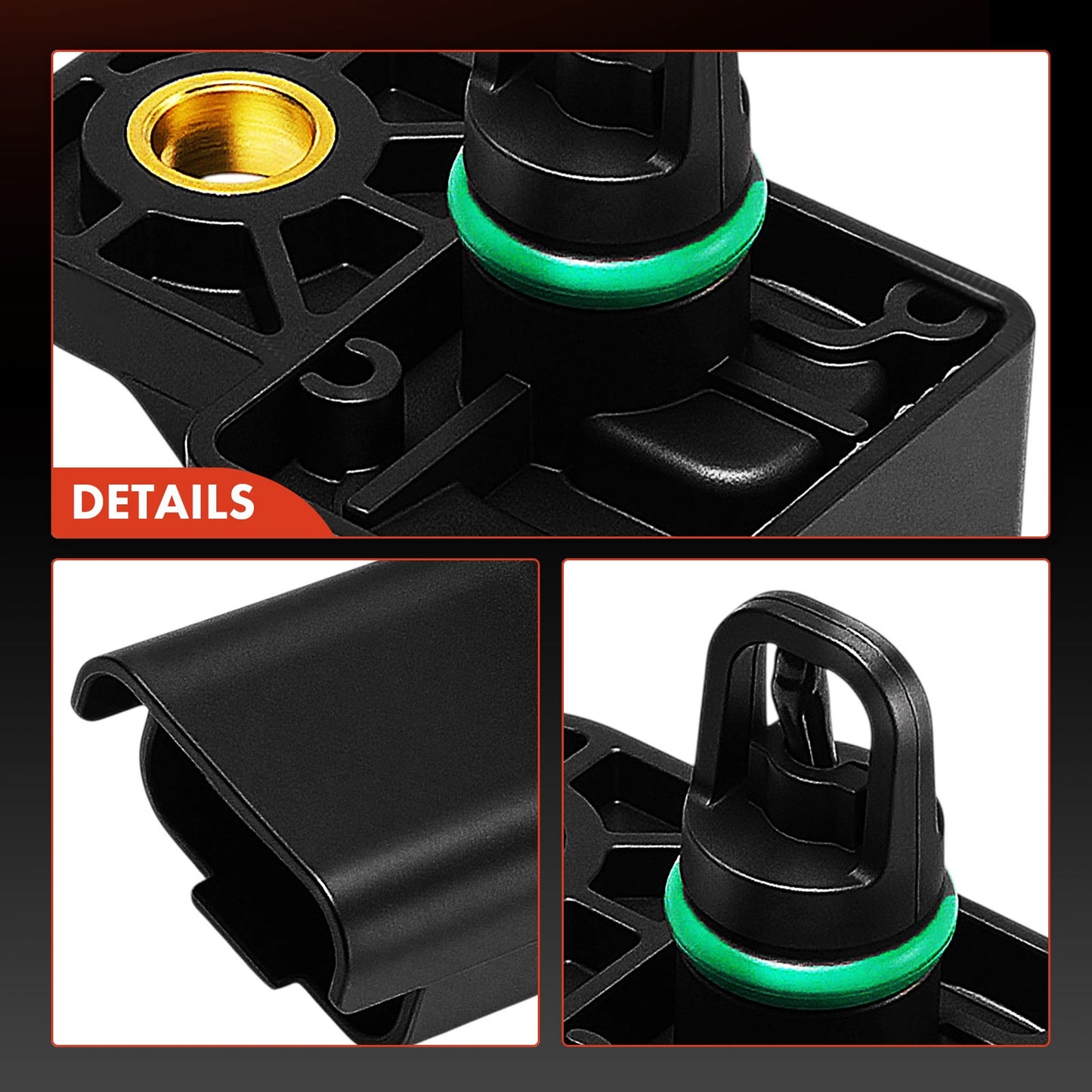 Fuel Pressure Sensor for Mini Cooper 2009-2012 L4 1.6L Turbocharged 13627582551