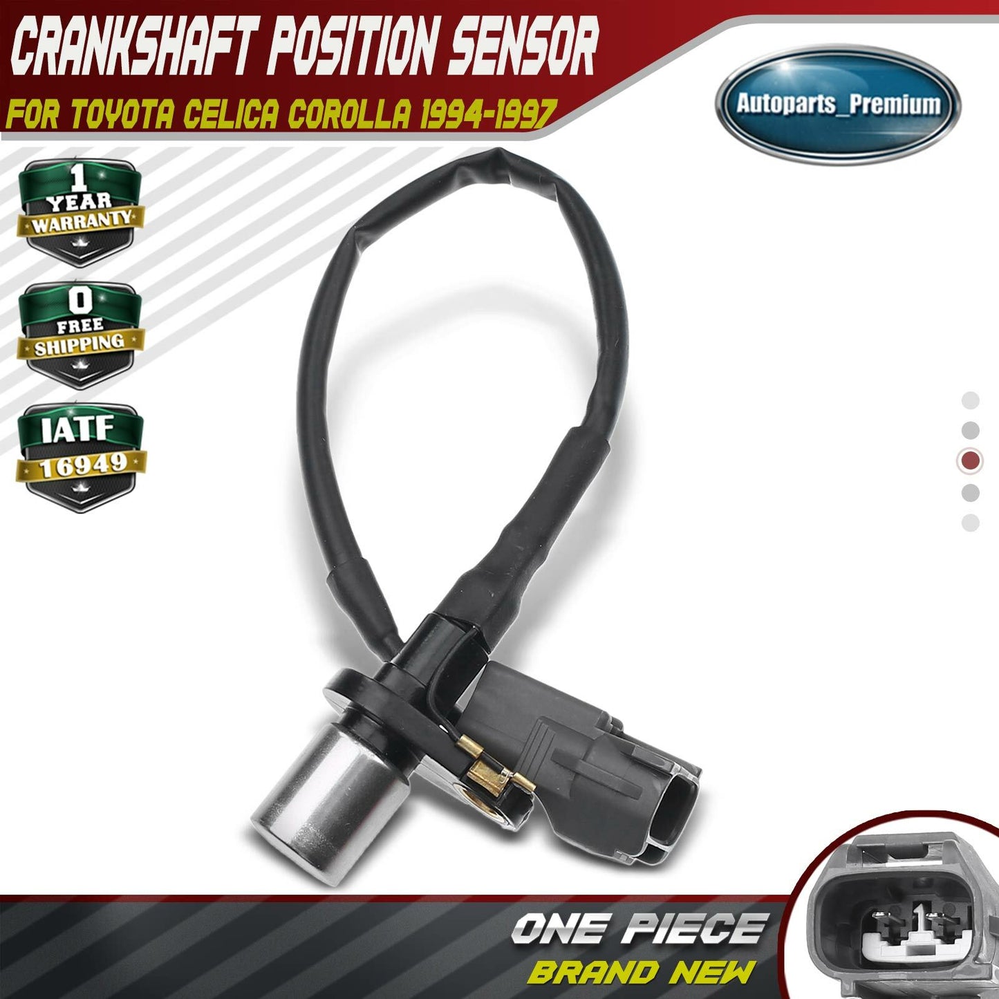 Crankshaft Position Sensor for Toyota Celica 95-97 Toyota Corolla 94-97 L4 1.8L