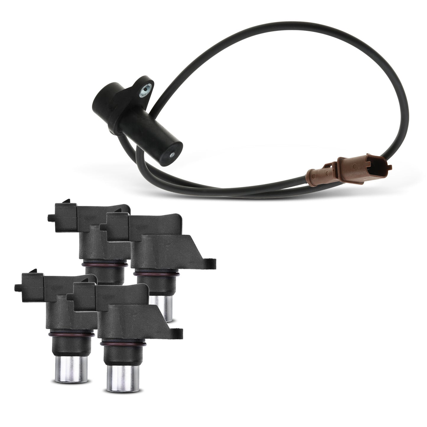 4x Camshaft & 1x Crankshaft Position Sensor for Porsche Cayenne 2003-2006 4.5L