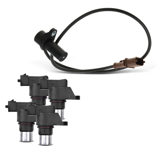 4x Camshaft & 1x Crankshaft Position Sensor for Porsche Cayenne 2003-2006 4.5L