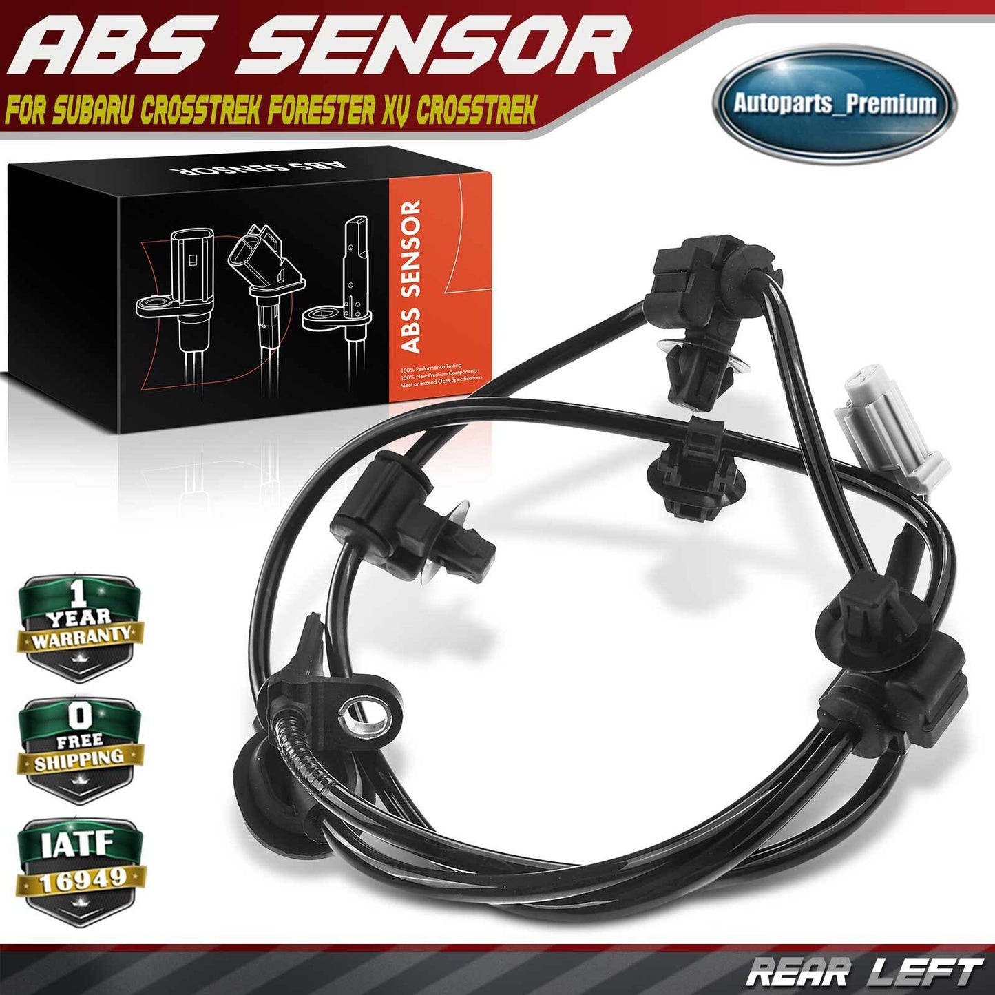 ABS Wheel Speed Sensor for Subaru Crosstrek Forester XV Crosstrek Rear Left Side