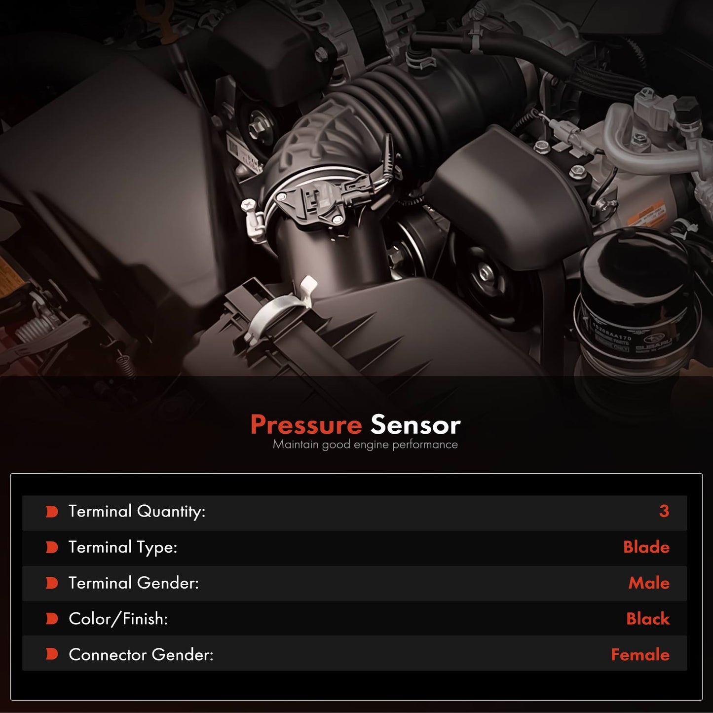 Manifold Pressure MAP Sensor for Jeep KL Grand Cherokee Wrangler Compass Dodge