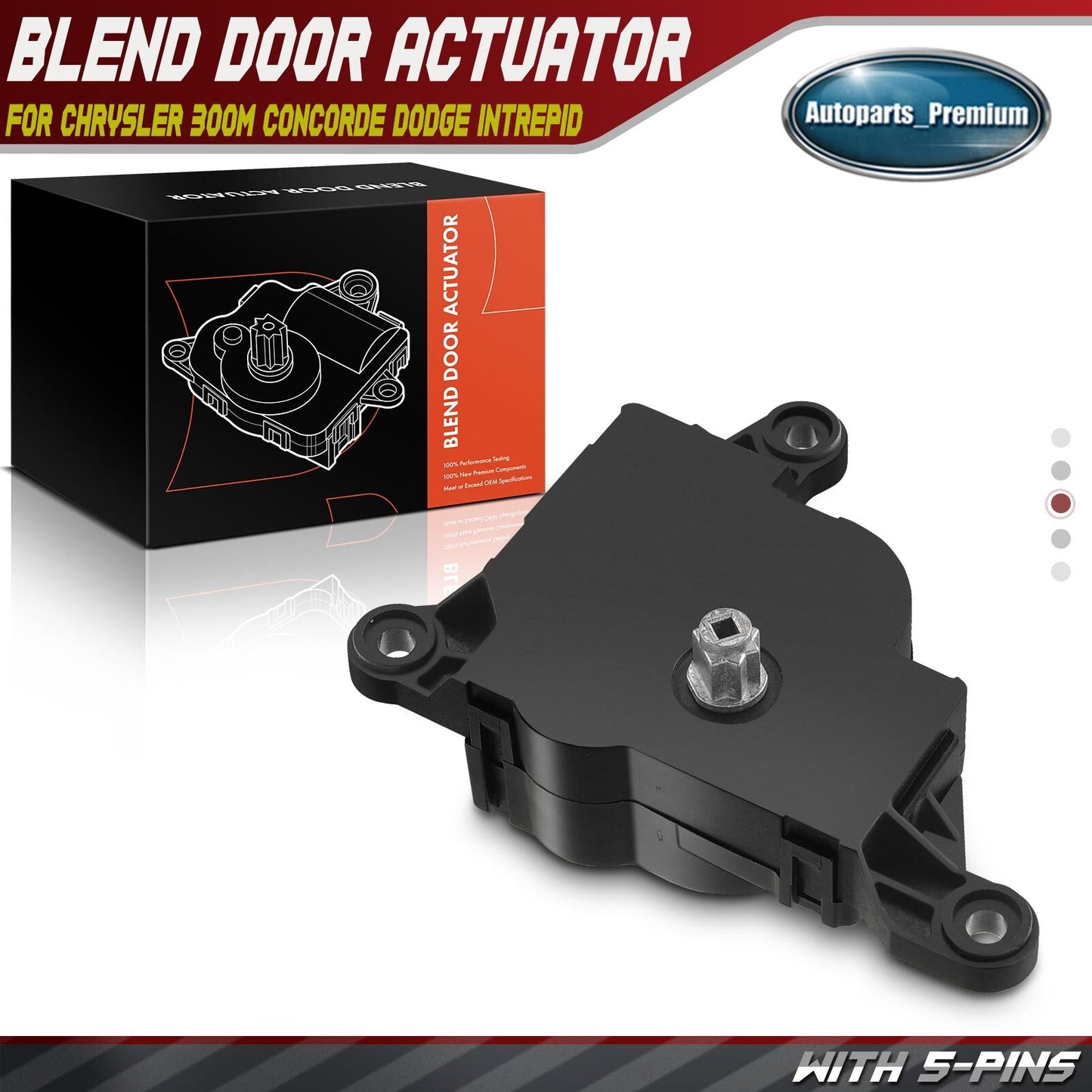 A/C Heater Blend Door Actuator for Chrysler 300M Concorde Dodge Intrepid 604-011