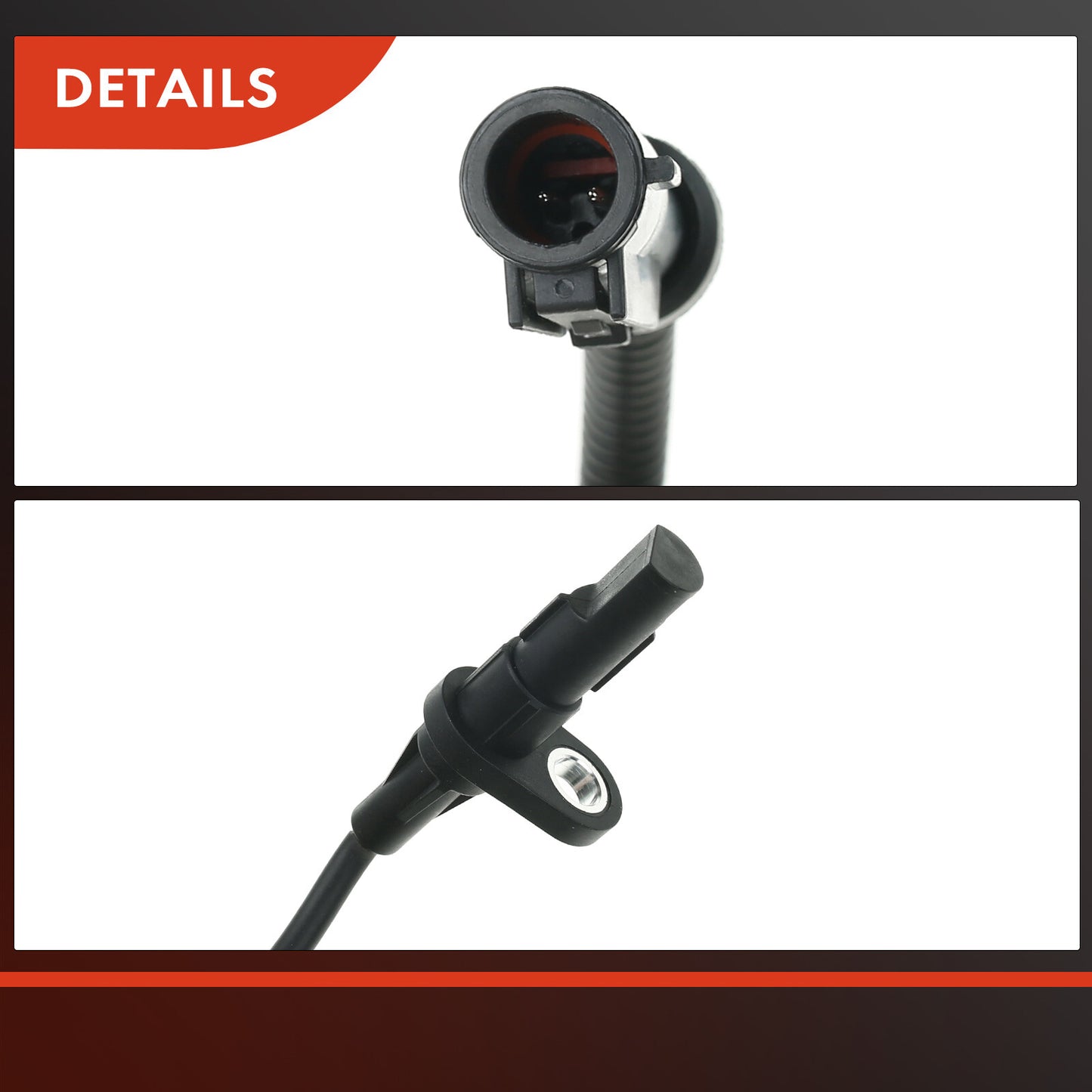 2x ABS Wheel Speed Sensors for Ford E-150 E-25 E-350 Super Duty 2008 Rear Sides