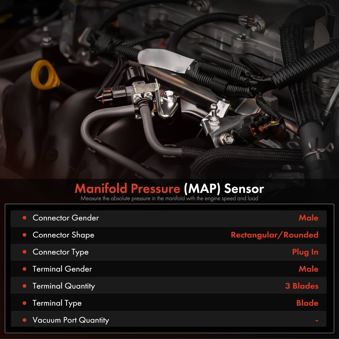 Barometric Pressure Sensor for Volvo VNL International Harvester Kenworth Mack