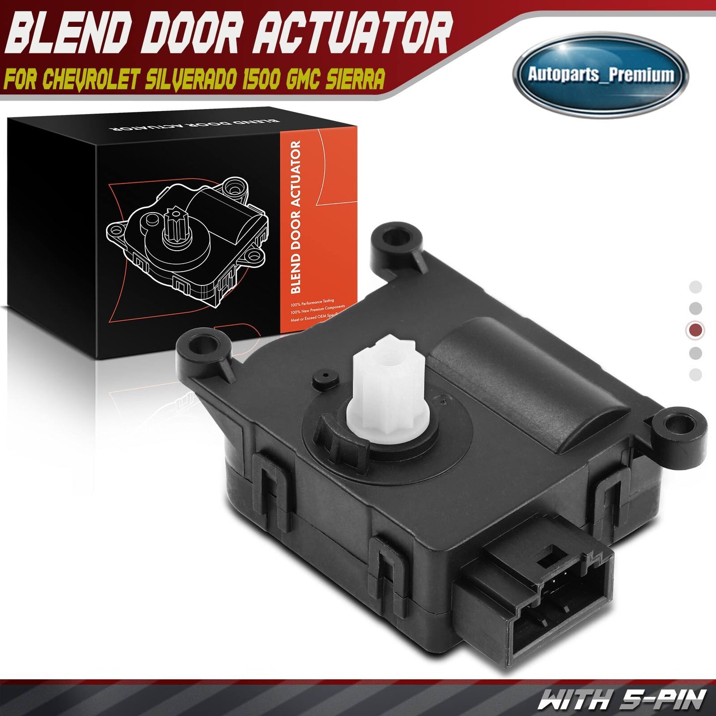 Blend Air Door Actuator for Chevrolet Silverado 1500 2500 GMC Sierra 1500 2500