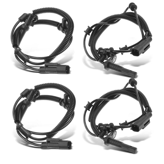 4pcs Front and Rear ABS Wheel Speed Sensor for Ram 1500 2013-2018 1500 Classic