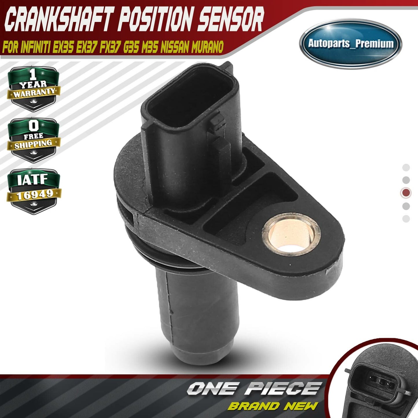 Crankshaft Position Sensor for Nissan Altima Maxima Infiniti Q50 Q60 Q70 G35 G37
