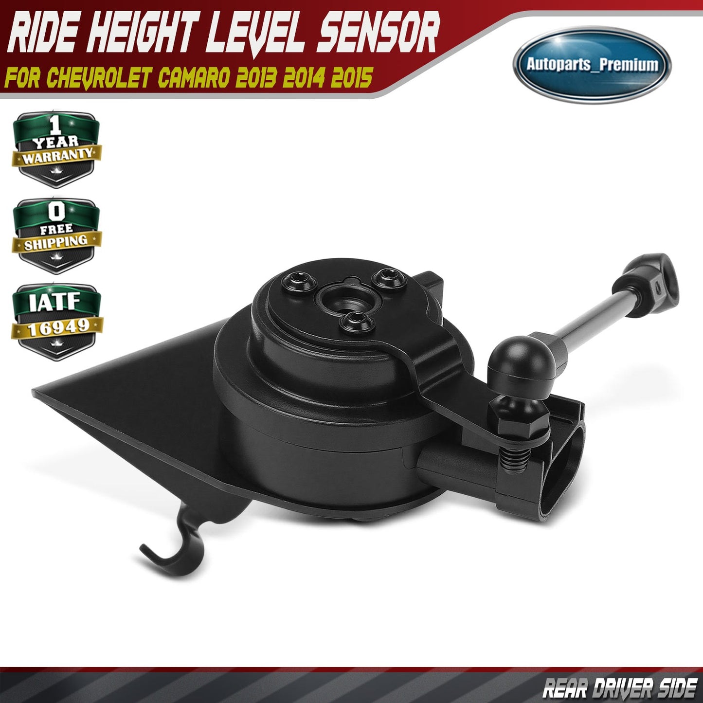 Rear Left Suspension Position Level Sensor Assembly for Chevrolet Camaro 13-15