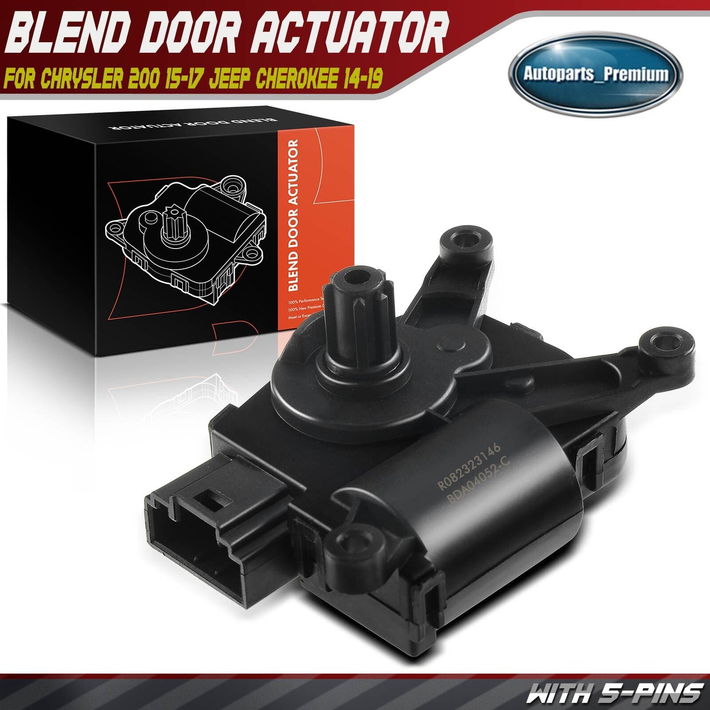 Main HVAC Heater Blend Door Actuator Mode for Chrysler 200 Jeep KL Cherokee