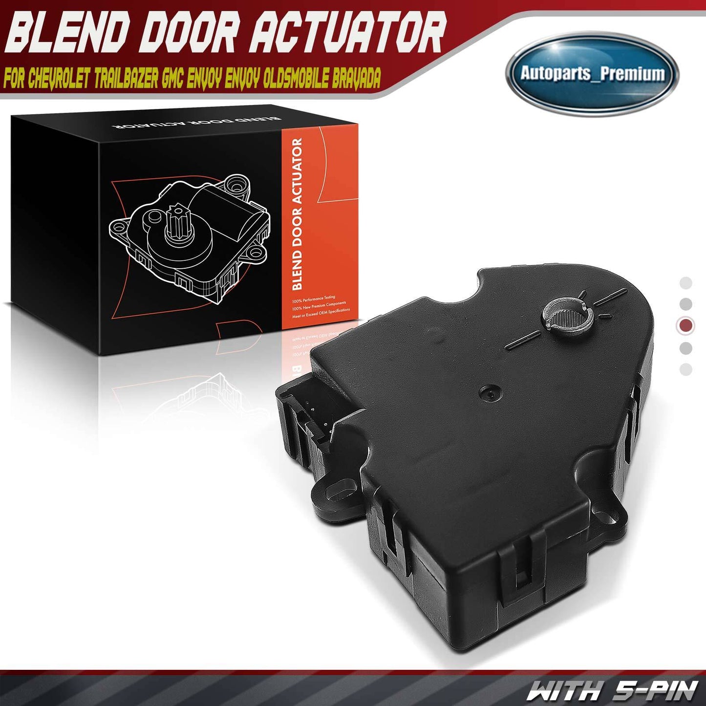 HVAC A/C Heater Blend Air Door Actuator for Chevrolet Trailblazer GMC Oldsmobile
